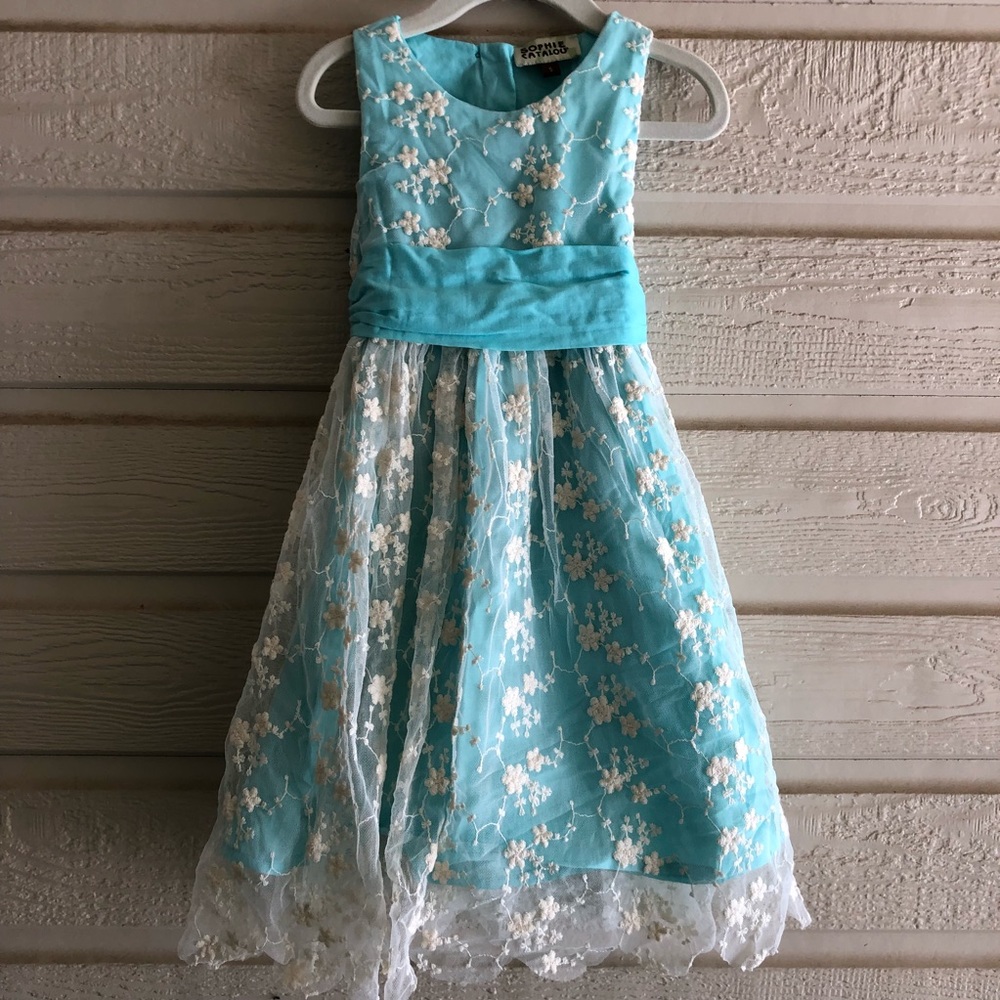 Sophie Catalou Embroidered Sash Dress